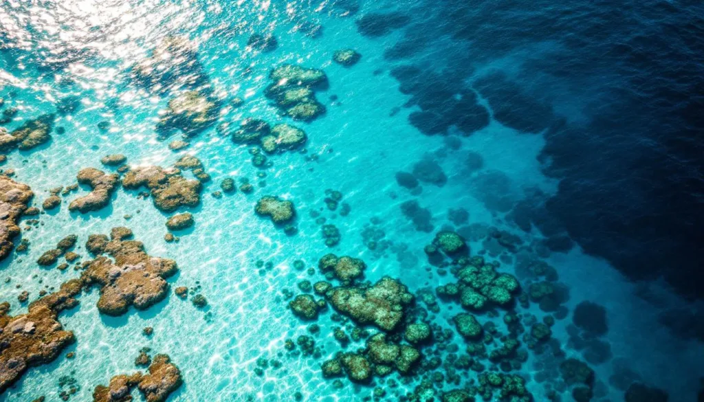 scopri perché il colore del mare varia con la profondità dell'acqua e come la luce influisce sulle tonalità marine.
