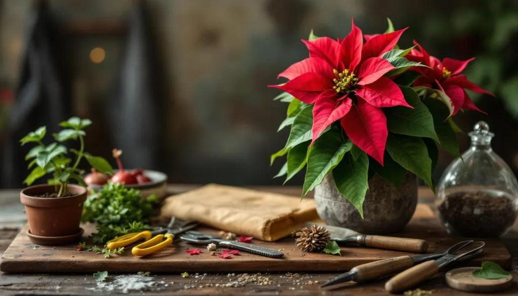 scopri perché la tua stella di natale sembra appassita e impara come rinvasarla subito per farla tornare rigogliosa e bella.